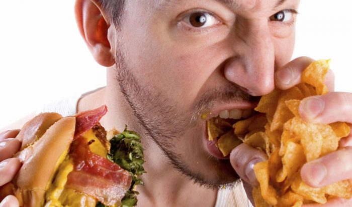 избыток потребления жирной пищи