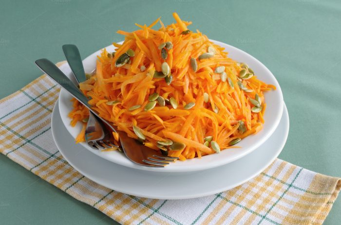 салат из моркови с тыквой